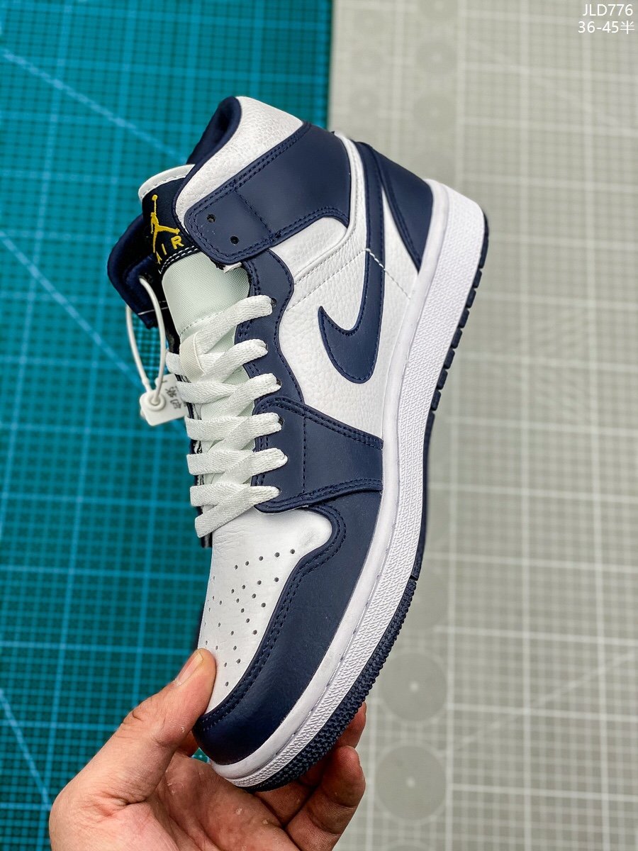 Jordan/Air Jordan [Real Mark] AJ1 aj1 Jordan 1 Generation Joe 1 Jordan 1 Generation Chinese Gang Series Air Jordan 1 Mid Item No.: 554724-113 Jordan 1 Chinese Gang Black and White Panda 36-459 - Image 5